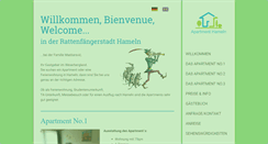 Desktop Screenshot of apartment-hameln.de